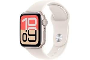 Apple Watch SE 3 [GPS 40mm] Smartwatch with Starlight Aluminum Case with Starlight Sport Band - S/M. Fitness and Sleep Trackers, Heart Rate Monitor, Always-On Display, Water Resistant