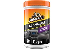 Armor All Car Cleaning Wipes, 90 Count Canister, Car Wipes | Lint-free car dashboard cleaner for dashboards, vinyl, clear plastics, carpet and fabric; not for glass or leather