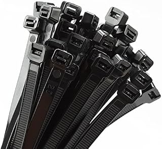 Armpow 18 inch Black Zip Ties Heavy Duty 250 PACK, 200 LBS Ultra Exclusive Strong Plastic Wire Ties, Large Cable Ties Extra Long Tie Wraps, Indoor and Outdoor UV Resistant