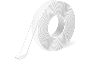 Art3d Double-Sided Mounting Tape (10FT), Multipurpose Removable Adhesive Foam Tape, Transparent, Household