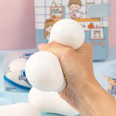 ASMR Crunchy Soap Ball Squishy Stress Ball Filled Soft Squeeze Fidget Toy Anti-Stress Anxiety Relief Hand Decompression Toy
