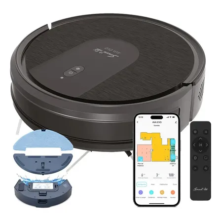 Aspiradora Inal&aacute;mbrica Smart-tek Robot Ava Evolution WiFi