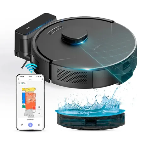 Aspiradora Robot Suono L&aacute;ser Lidar Detecci&oacute;n de Obst&aacute;culos 8000Pa Trapeadora Smart Barre Filtro Hepa App Wifi Mapeo Inteligente Full Preciso