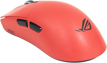 ASUS ROG Harpe II Ace Wireless Esports Gaming Mouse &ndash; Pro-Tested, Right-Handed, 48g Lightweight, Tri-Mode Connectivity, 42K DPI, 8K Polling, 101Hr Battery, Web-Based Tool, PC/Mac Support &ndash; Lava Red