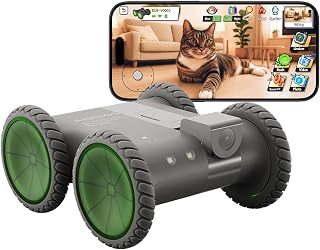 ata05 Home Robot Camera 4WD Whole‑Home Mobility | 2026 Red Dot & iF Design Winner,150‑Day Standby,Up to 25‑Degree Slopes,1080P Night Vision,Two‑Way Audio,Local Storage
