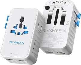 Aura 70W International Travel Adapter, 6-in-1 Universal Wall Charger
