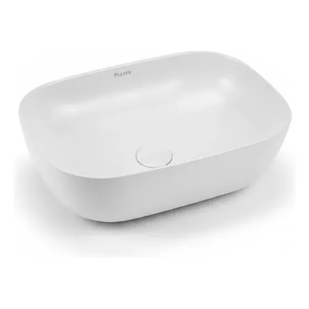 Bacha de Apoyo Piazza A426- 455 x 320 x 140mm - Lavamanos Ba&ntilde;o Lavatorio Porcelana Blanca
