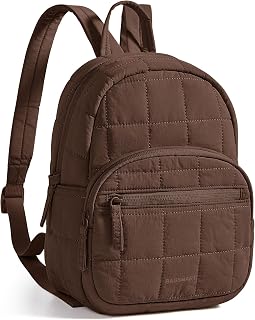 BAGSMART College Laptop Backpack, Mini Backpack for Women, Lightweight Small Backpack Purse, Bookbag for Work College, Water Resistant, Dark Mocha