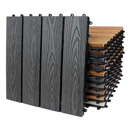 Baldosas Wpc Pvc Deck Simil Madera Encastrable Exterior