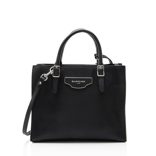 Balenciaga Grained Calfskin Papier A6 Zip Around Small Tote