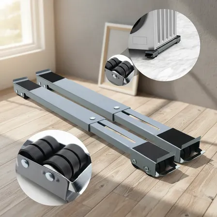 Bases Ajustables Con Ruedas Para Muebles Patagonia Home Negro