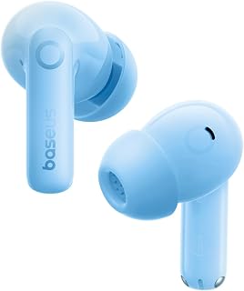 Baseus Bass BP1 Pro Noise Cancelling Wireless Earbuds, Real-Time Adaptive Noise Cancelling, Adaptive Active EQ, LDAC Hi-Res Sound, 6-Mic AI Clear Calls, 55H Playtime, IP55 Waterproof, Bluetooth 6.0