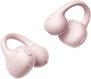 Baseus Bass Open Ear Earbuds Clip-On Headphones, Cloud-Soft Comfort for Wear, Hi-Res Audio with Powerful Bass, AI 4-Mic Clear Calls, IP55 Waterproof, 60H Playtime, Lightweight