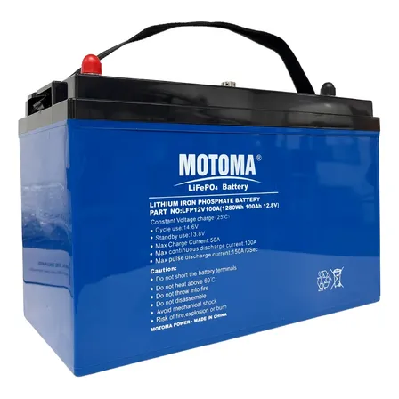 Bater&iacute;a 12v 100ah Motoma Litio Lifepo Alto Ciclado Motorhome