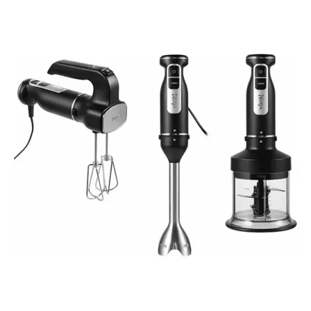Batidora De Mano / Mixer 3 En 1 Ninja Foodi Ci100eu Negro Y Plateado