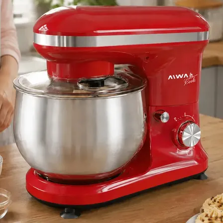 Batidora De Pie Planetaria Aiwa 5lt 1200w Clase Ii Rojo