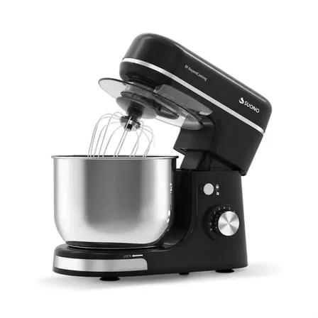 Batidora Planetaria Mec&aacute;nica Suono Estilo Vintage De Pie 8 Velocidades Amasa, Mezcla Y Bate 5 Lts Con Accesorios 1300w Negro 50/60 Hz