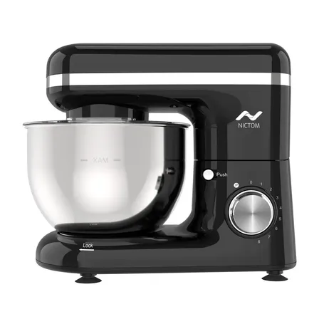 Batidora Planetaria Nictom Bowl 4lts 8 Velocidades Turbo Negro