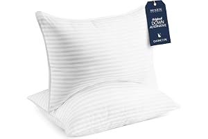 Beckham Hotel Collection Bed Pillows Standard/Queen Size Set of 2 - Original Soft Down Alternative Pillow for Sleeping - Soft Support for Back, Stomach or Side Sleepers