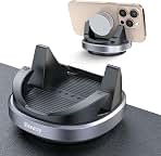 Beeasy Car Phone Holder Mount, 360&deg; Rotation Dashboard Phone Holder, Washable Nano Gel & Silicone Anti-Slip Car Mount for iPhone 17/16/15/14, Samsung, Google Pixel, All Smartphones & GPS