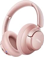 BERIBES Upgraded Hybrid Active Noise Cancelling Headphones with Transparent Modes, 70H Playtime Wireless Bluetooth Headphones with Mic (Beige)