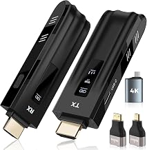 Beyn Wireless HDMI Transmitter and Receiver,2026 Upgraded 3th‑Gen | 328FT Extender 4K Decode 1080P Output, Plug&Play Portable 2.4G/5.8G for Video and Audio to Monitor from PC/Projector/TV Box