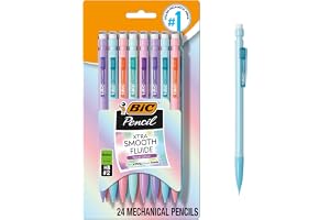 BIC Xtra-Smooth Pastel Mechanical Pencils with Erasers, Medium Point (0.7 mm), Bulk School Supplies for Students and Teachers, 40-Count Pack
