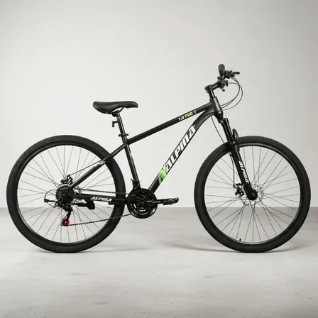 Bicicleta Alpina Mtb Mountain Bike 1.0 Rodado 29 21 Velocidades Acero Freno Disco Suspensi&oacute;n Delantera Negro Rosa Lady Talle M