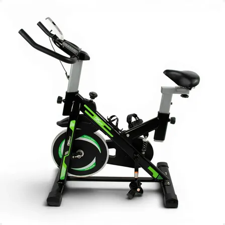 Bicicleta Fija Spinning Anti Shock Profesional Regulable Negro