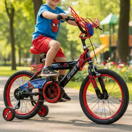 Bicicleta Infantil Spiderman Premium Rodado 16 Aluminio Spider Man 16  