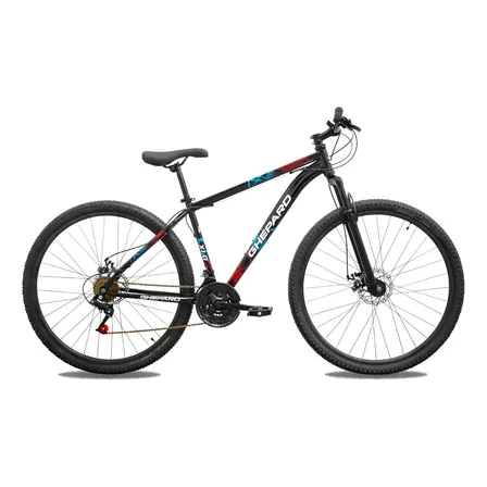 Bicicleta Mtb Ghepard X 1.0 21vel. Negro-rojo L
