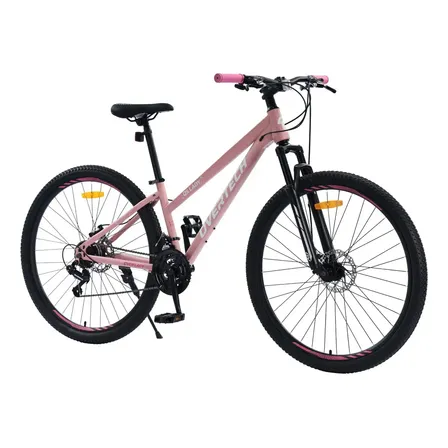 Bicicleta Mtb Overtech Q5 Lady R29, 21v Con Shimano, Freno A Disco, Con Suspensi&oacute;n, Color Negro/rosa Tama&ntilde;o Del Cuadro S