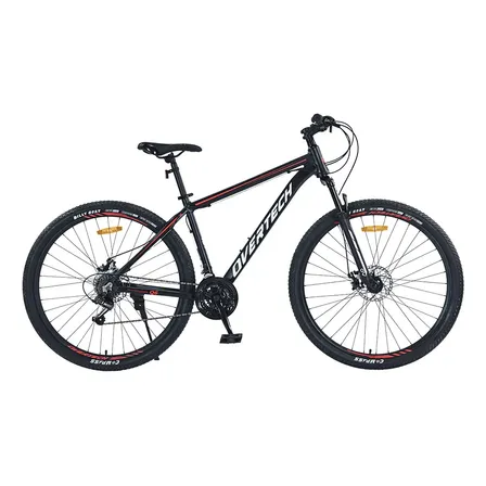 Bicicleta Mtb Overtech Q6 R29 Aluminio 21v Freno A Disco 12x Color Negro/Rojo/Blanco Tama&ntilde;o del cuadro S