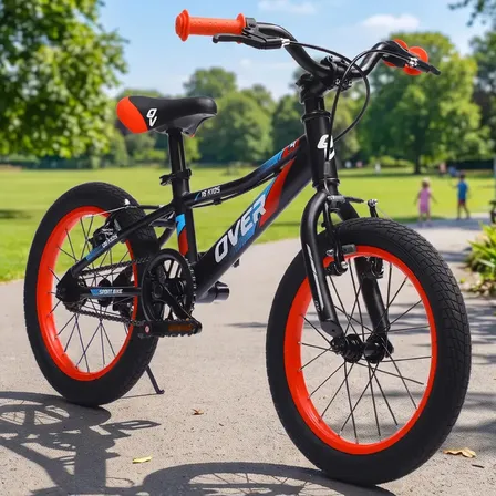 Bicicleta Overtech Q6 Kids R16, Color Rojo/negro