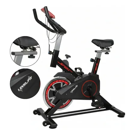 Bicicleta Spinning Fija Est&aacute;tica Levelfit Levspi200 150 Kg Reforzada