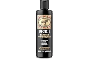 Bickmore Bick 4 Leather Conditioner 8 oz - Cleaner & Conditioner - Restore Polish & Protect All Smooth Finished Leathers
