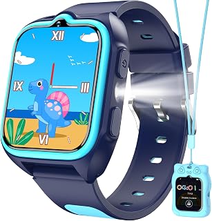 Blackview Kids Smart Watch with 32 Puzzle Games, HD Camera & Video Recording, 1.75" Touch Screen,LED Flashlight,Music Player, Pedometer, Alarm Clock,Stopwatch, Smart Watch for Kids Ages 4-12
