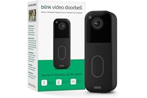 Blink Video Doorbell &ndash; Head-to-toe HD view, two-year battery life, and simple setup. Sync Module Core included &ndash; System (Black)