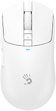 Bloody R72 Ultra Wireless Gaming Mouse 20000 CPI Optical Sensor 1ms Low Latency Dual Mode USB and Wireless - White