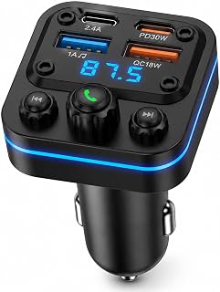 Bluetooth Fm Transmitter For Car, Fast Charging, Blue Tooth 5.4 Car Charger