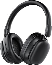 Bluetooth Headphones Over Ear, 75H Playtime Wireless Headphones with Microphone, Foldable Lightweight Headset with 3 EQ Modes, 3D Stereo Sound Low Latency for Travel Work Cellphone