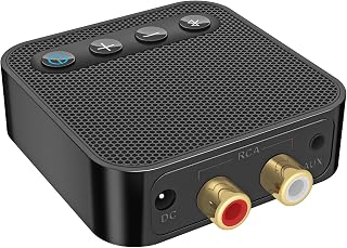 Bluetooth to RCA Adapter for Stereo Receiver - aptX HD Long Range Low Latency Bluetooth 5.3 Receiver for Home Stereo Hi-Fi Wireless Audio Adapter for Music Streaming Sound System
