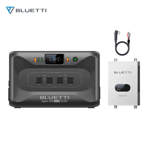 BLUETTI Apex 300 3840W 2764.8Wh LFP+SolarX 4K for Home Backup Off-Grid Living