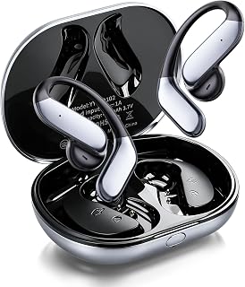 Bone Conduction Headphones Over the Ear Earbuds with Hooks & AI Translation