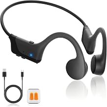 Bone Conduction Open-Ear Headphones, Bluetooth 6.0, IPX5 Waterproof, 8H Playtime, Lightweight & Comfortable Sports Earphones for Running, Gym, Cycling, Workout, Sweatproof Wireless Headsets