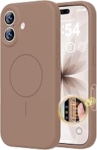 BossKiss Magnetic for iPhone 17 Case Silicone, Light Brown