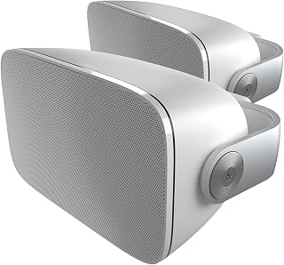 Bowers & Wilkins AM-1 Architectural Monitor Weather-Resistant Outdoor Speakers for Patio, Garden, or Poolside, 1" Aluminum-Dome Tweeter, 5" Glassfibre Cone Midrange & Bass Radiator (Pair, White)