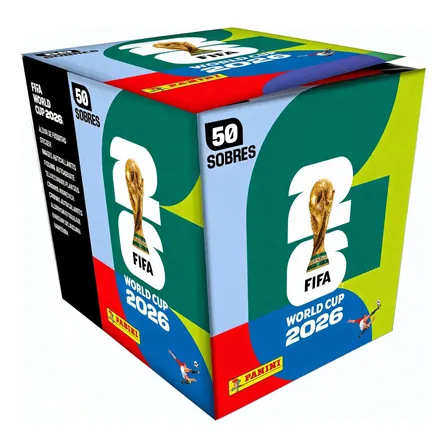 Box 50 Sobres Panini Mundial Fifa World Cup 2026 Oficial Copa Mundial Fifa 2026