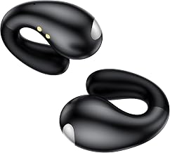 Boytond Ultra Open Ear Earbuds - Clip on Earbuds, Open Ear Headphones with Secure Lightweight Fit, Bone Conduction Sound and Bluetooth 5.3 for Running, Sports and Outdoor Travel, Midnight Black