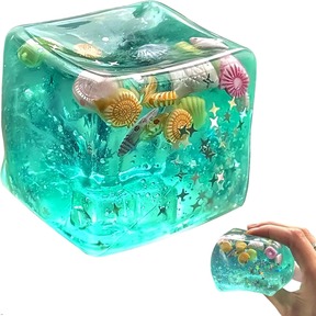 Brand New D Cartoon Stress Relief Doll, Realistic D Squishy Toy For Emotional Release, Infinitely Squeezable Pirate Shell Toy, Available In Cube Sphere Shapes, Fun Christmas Gift For Kids, Party Birthday Gift, School Prize, Easter And Christmas Gif $2.00 